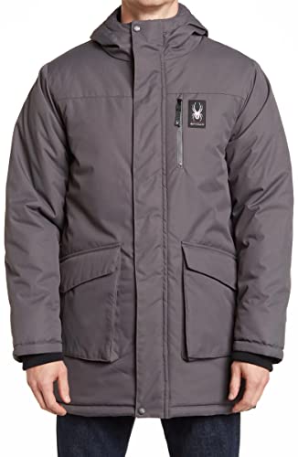 SPYDER MEN'S PARKA JACKET - LARGE - POLAR - SPFGM113 - Scratch & Dent