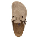 0560771 BIRKENSTOCK MEN'S BOSTON SOFT FOOTBED CLOGS TAUPE SIZE MEN 10 TAN - Like New