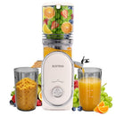SUSTEAS MP-802K COLD PRESS JUICER, 5.3" FEED CHUTE, 300W, HIGH YIELD, WHITE - Like New