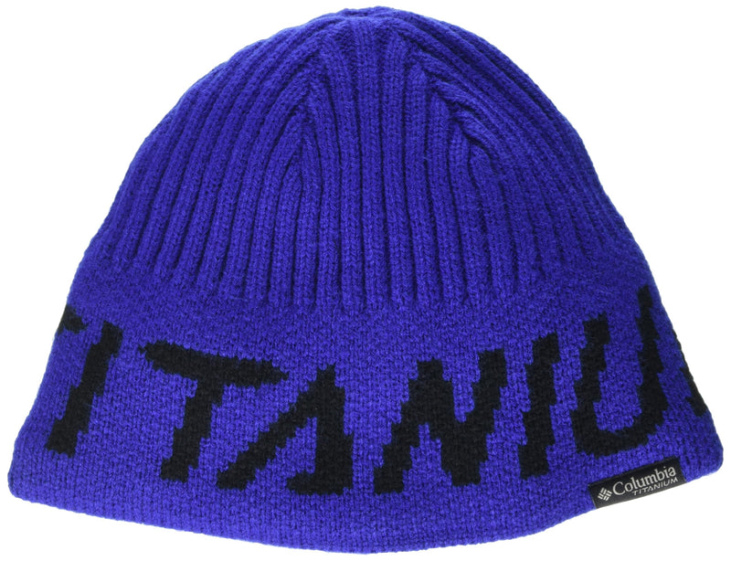 COLUMBIA HEAT II BEANIE SIZE: MEN ONE SIZE CLEMATIS BLUE/TITANIUM - NEW - Brand New