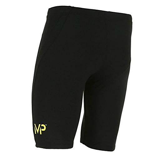 MICHAEL PHELPS TEAM SOLID JAMMERS MEN'S SIZE 22 BLACK/YELLOW - Like New