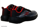 SKECHERS KIDS MICROSPEC ADVANCE REVCONIX - SIZE: YOUTH 5.5 - BLACK/SILVER/RED - Brand New