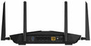 NETGEAR NIGHTHAWK AX5400 WIFI 6 ROUTER ONE YEAR ADVANCED RAX54S-100NAS - BLACK - Like New