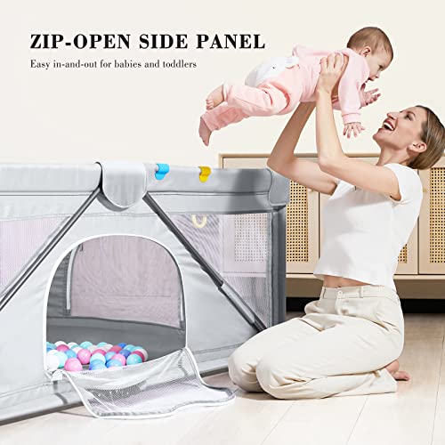 ANGELBLISS Baby Playpen with Visible Mesh, Portable, 50 - Scratch & Dent