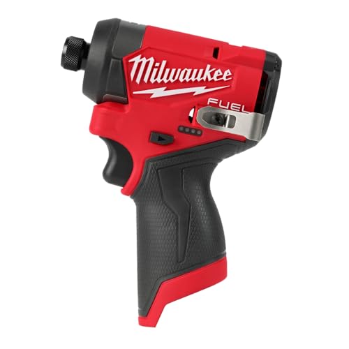 MILWAUKEE ELECTRIC - M12 FUEL 1/4" HEX IMPACT DRIVER RED/BLACK 3453-20 - Like New