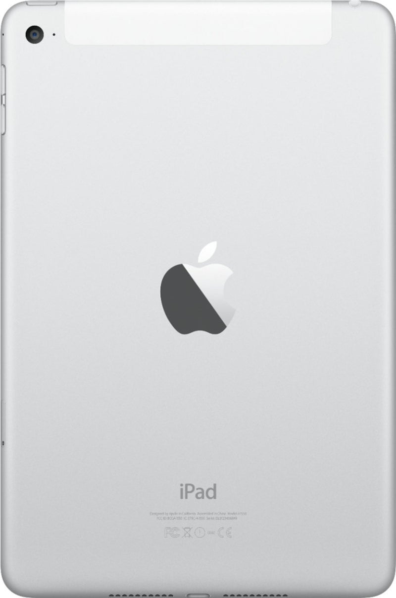 For Parts: APPLE IPAD MINI 4 128GB CELLULAR MK8E2LL/A SILVER -PHYSICAL DAMAGED-MOTHERBOARD