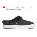 Minnetonka Women's Windy Casual Suede Slip-On Sneakers - Size 7 - Charcoal - Brand New
