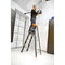 LITTLE GIANT LADDERS MICROBURST 8' STEPLADDER FIBERGLASS TYPE 1A 300LB - GRAY - Like New