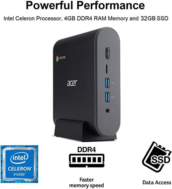 Acer Chromebox CXI3-4GNKM4 3867U 4GB 32GB SSD Chrome OS - Black Like New