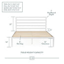 EDENBROOK CASSIDY METAL PLATFORM BED FRAME W/ HEADBOARD BOX SPRING NOT REQUIRED - Like New
