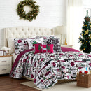 Southshore Fine Living Merry Town Christmas Quilt Set King/Cal King - Like New