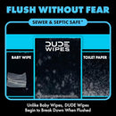 DUDE WIPES UNSCENTED FLUSHABLE WET WIPES SENSITIVE SKIN 576 COUNT - Brand New
