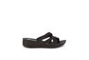 HARBORSIDES KEEGAN WOMEN’S WEDGE SANDAL COMFORTABLE WEDGES SIZE 6 - BLACK - Brand New