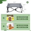TIMBER RIDGE OUTDOOR DOG BED COOLING ELEVATED DOG BED - GRAY - Brand New