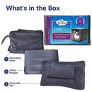 Pet Dreams 3 Piece Set includes Dog Crate Cover Pad Bumper B01IFP0UGK - Black - Like New