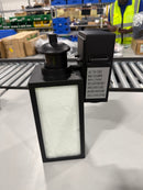 GENERIC MOTION SENSOR WITH GFCI OUTDOOR WALL LIGHT - BLACK/CLEAR GLASS - Like New