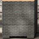 Homestyles Boca Raton Outdoor Acacia Wood Wicker Rattan End Table - Grey - Brand New