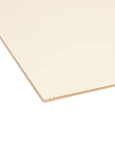 SMEAD FILE FOLDER WITH PROTECTION 1/3-CUT TAB LEGAL SIZE MANILA 100 PER BOX - Brand New