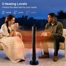 EAST OAK 1500W Patio Heater Portable Electric3 Heating Levels UTH22002 - BLACK - Like New