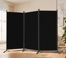 Grezone Large Folding Panel Portable Stand Room dividers 3 Panels - Brown - Brand New