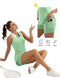 Fkeep Women's Golf Tennis Dress Activewear Zipper V-Neck Pocket Mint Green M - Brand New
