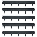 Sunnydaze 16.7' Steel Garden Edging for Landscaping 5-Pack HBM-666 Gray - Like New