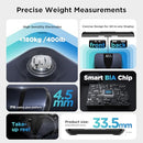 POSTURE SCALE FOR BODY WEIGHT AND FAT, DIGITAL BATHROOM SCALE, FI2211 - BLACK - Like New