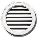 Builders Edge 120032222117 22" Round Vent 117, Bright White - Brand New