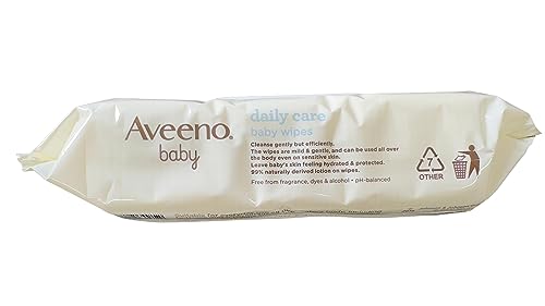 AVEENO Baby Daily Care Wipes, 72 Wipes, Each Pack, Pack of 6 (432 Total) - Brand New