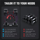 BUXANO Adjustable Dumbbell 25LB Weight, 5 in 1 Weight, Handle, Workout - Black - Like New