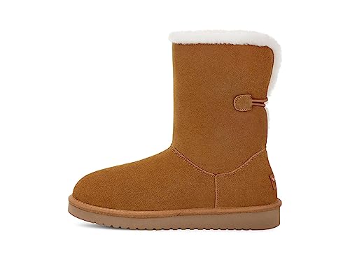 KOOLABURRA BY UGG WOMEN'S NALIE SHORT MID CALF BOOT SIZE: WOMEN 8 CHESTNUT - Like New