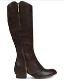 Donald J Pliner Womens Devi Leather Almond Toe Knee High Brown Size: 7.5 - Like New