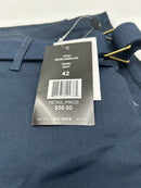 BLUE ROCK NEW YORK, STRETCH FABRIC CARGO SHORTS - SIZE: MEN 42 - NAVY - Like New