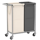 Heybly Laundry Basket,2 x 18.5 Gal Laundry Separator Hamper with Heavy Duty - Like New