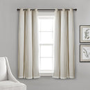 Lush Decor Sheer Grommet Curtains With Insulated Blackout Lining 16T002546 Wheat - Like New