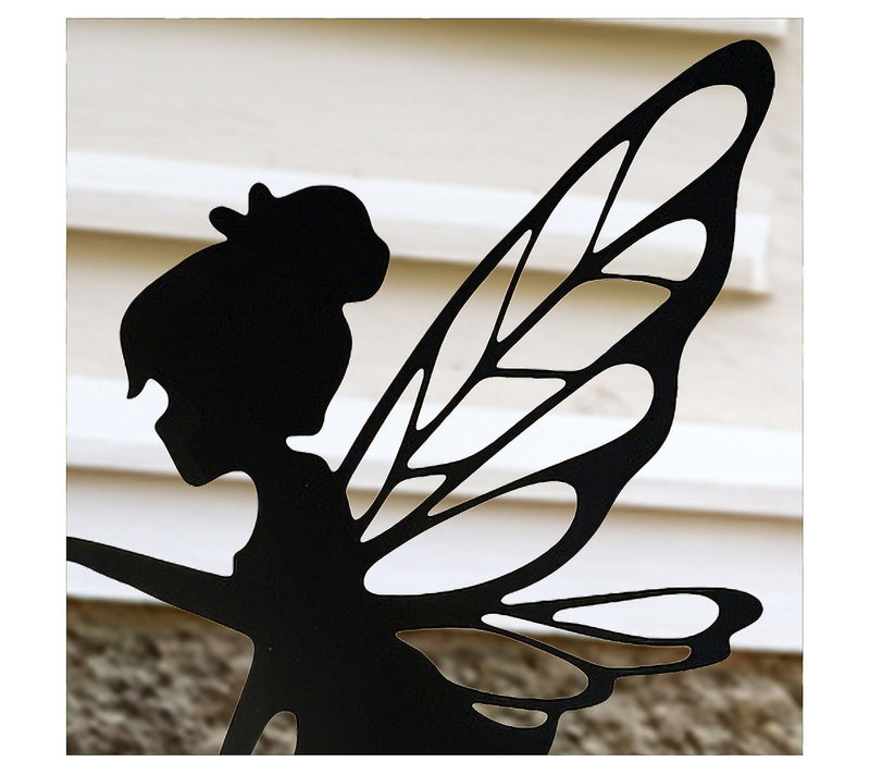 SANTA'S WORDSHOP SANTA'S WORKSHOP 20" SOLAR FAIRY STAKE - BLACK - Brand New