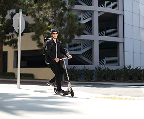 RAZOR A5 PRIME KICK SCOOTER FOR KIDS 8+ - EXTRA-LARGE DECK, 8" - GUNMETAL GRAY - Like New