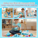 Air-Powered STEM Building Toys Bluetooth Learning Toys AWALVY-APSTEMTOYS - BLUE - Like New