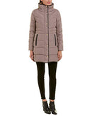 357SD357 COLE HAAN WOMEN COAT WITH BIB FRONT SIZE: WOMEN M - CASHEW - Brand New