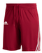 GM2493 Adidas Men's 3 Stripe Knit Short Team Power Red/White 2XL Like New