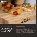 BOOSLOCK WOOD 16 IN. X 10 IN. RECTANGULAR MAPLE CHOP N SLICE REVERSIBLE - MAPLE - Like New