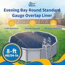 Blue Wave Evening Bay 8-ft Round Overlap Pool Liner Above-Ground - Dark Blue - Brand New