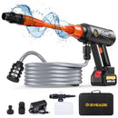 EVEAGE Q7 CORDLESS POWER WASHER MAX 1000PSI 2.5GPM ADJUSTMENT - BLACK/ORANGE - Like New