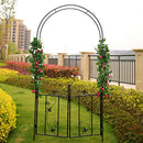 Better Garden Steel Garden Arch 7'6" High x 3'9" Wide Garden Arbor - Black - Brand New