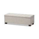 Baxton Studio Roanoke Storage Ottoman Bench B01N3VZ1UK - Beige - Brand New