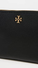 TORY BURCH WOMEN'S MERCER PEBBLED WALLET CROSSBODY - BLACK - Brand New