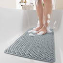 PADOOR Bathtub-Mat Non Slip with Suction Cups and Drain Holes (14"x27" Gray) - Brand New
