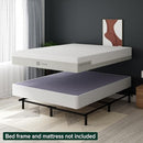 ZINUS EDGAR 8 INCH BAMBOO BOX SPRING MATTRESS FOUNDATION TWIN - PURPLE - Like New