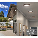 MAXIM WAFER 15" WIDE WHITE 3000K LED ROUND CEILING LIGHT - WHITE - Brand New