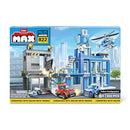 ZURU MAX ADVENTURE POLICE HEADQUARTERS PLAYSET, 822 PIECES, 83168 - Like New